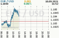 Online graf kurzu usd/eur