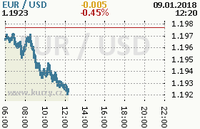 Online graf kurzu usd/eur