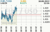 Online graf kurzu usd/eur