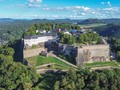 letecký pohled na pevnost Koenigstein od západu