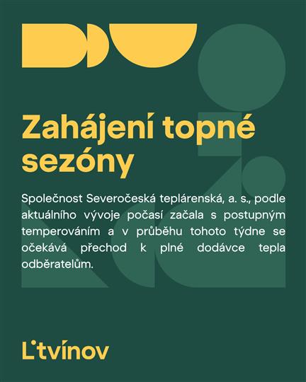 Zahájení topné sezóny