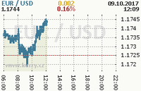 Online graf kurzu usd/eur