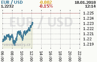 Online graf kurzu usd/eur