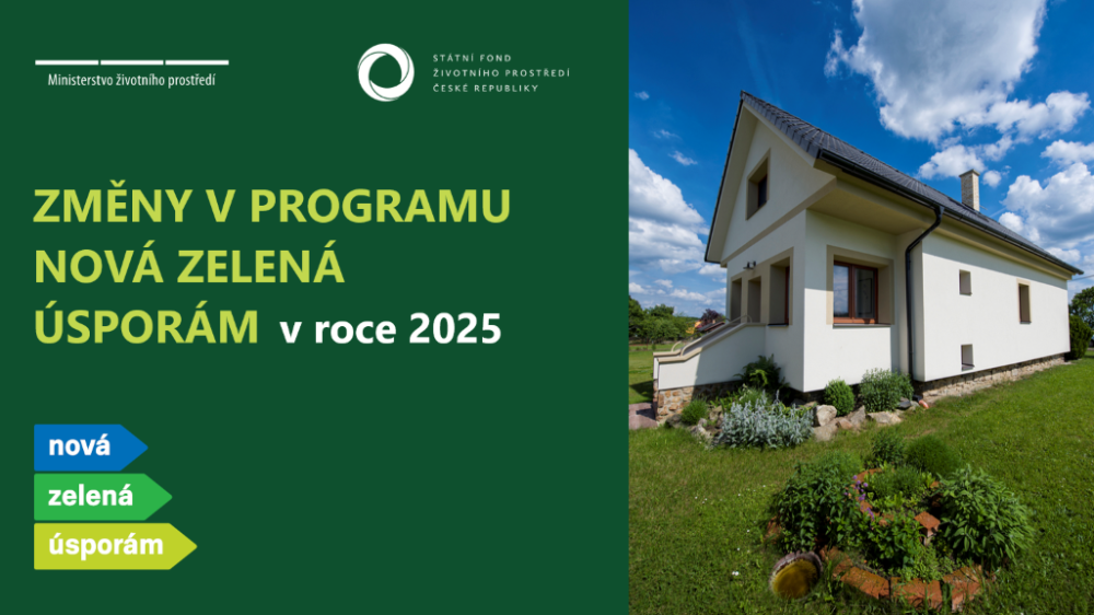 Zlohy pedem a vhodn vr pro vechny. Program Nov zelen sporm bude v roce 2025 pehlednj a dostupnj 