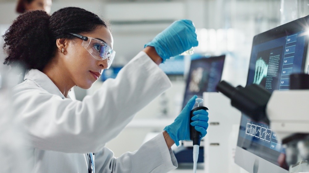 woman working in a lab