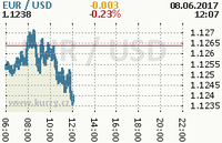 Online graf kurzu usd/eur