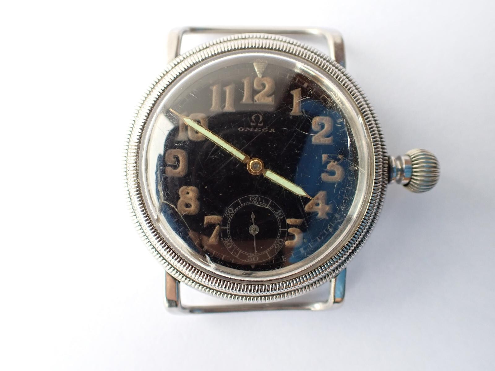 leteck� ocelov� hodinky Omega