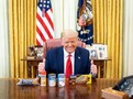 Donald Trump with Goya products
