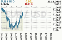 Online graf kurzu usd/eur