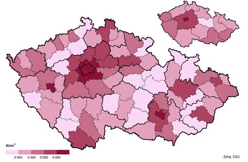 Prmrn kupn ceny rodinnch dom v okresech, 20172019