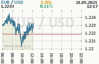 Online graf kurzu usd/eur