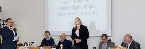 Hlavnm bodem programu vak bylo podveern setkn s obany a pedstaviteli mst a obc Kolnska. Konalo se Centru rozvoje podnikn (CEROP).