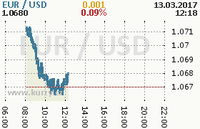 Online graf kurzu usd/eur