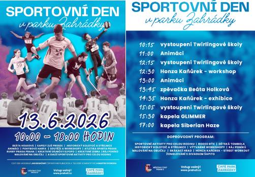 Sportovní den v parku Zahrádky
