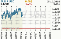 Online graf kurzu usd/eur