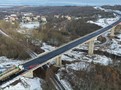 Žiželice most přes údolí potoka Hutná