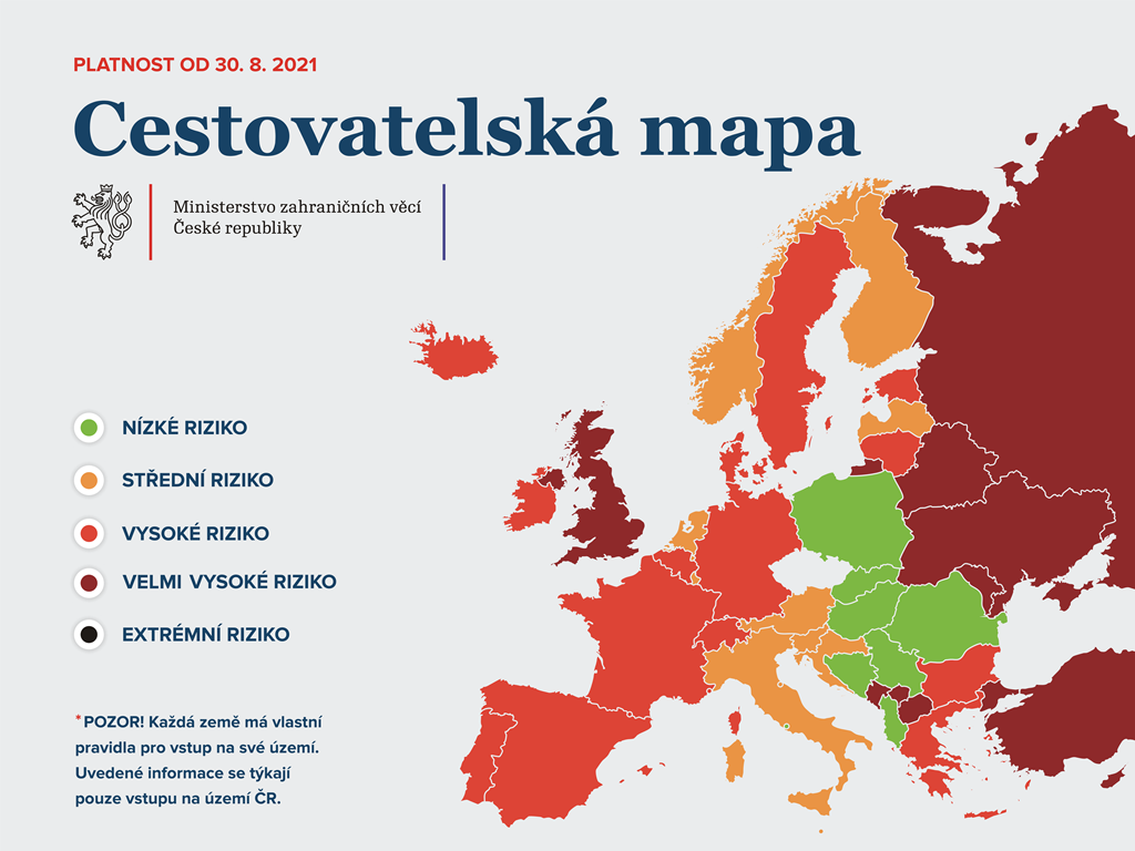 cestovatelsk mapa od 30.8.2021