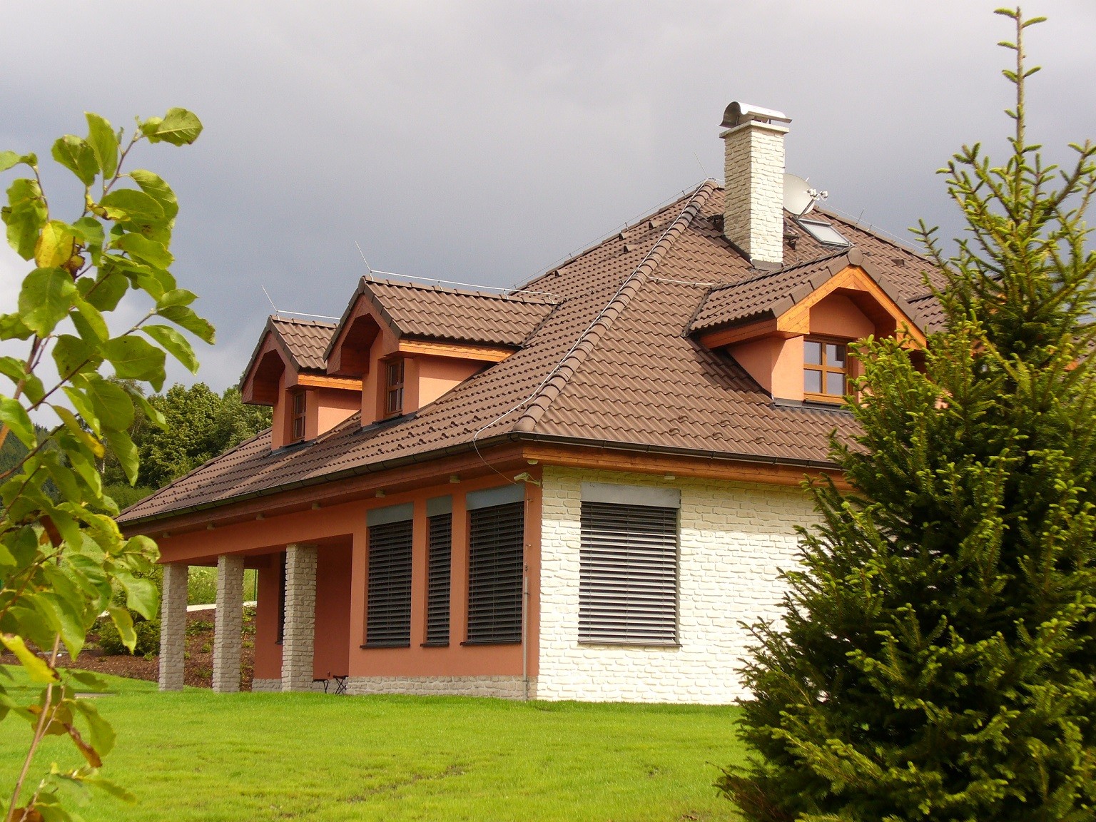 venkovní stínění ilustrační