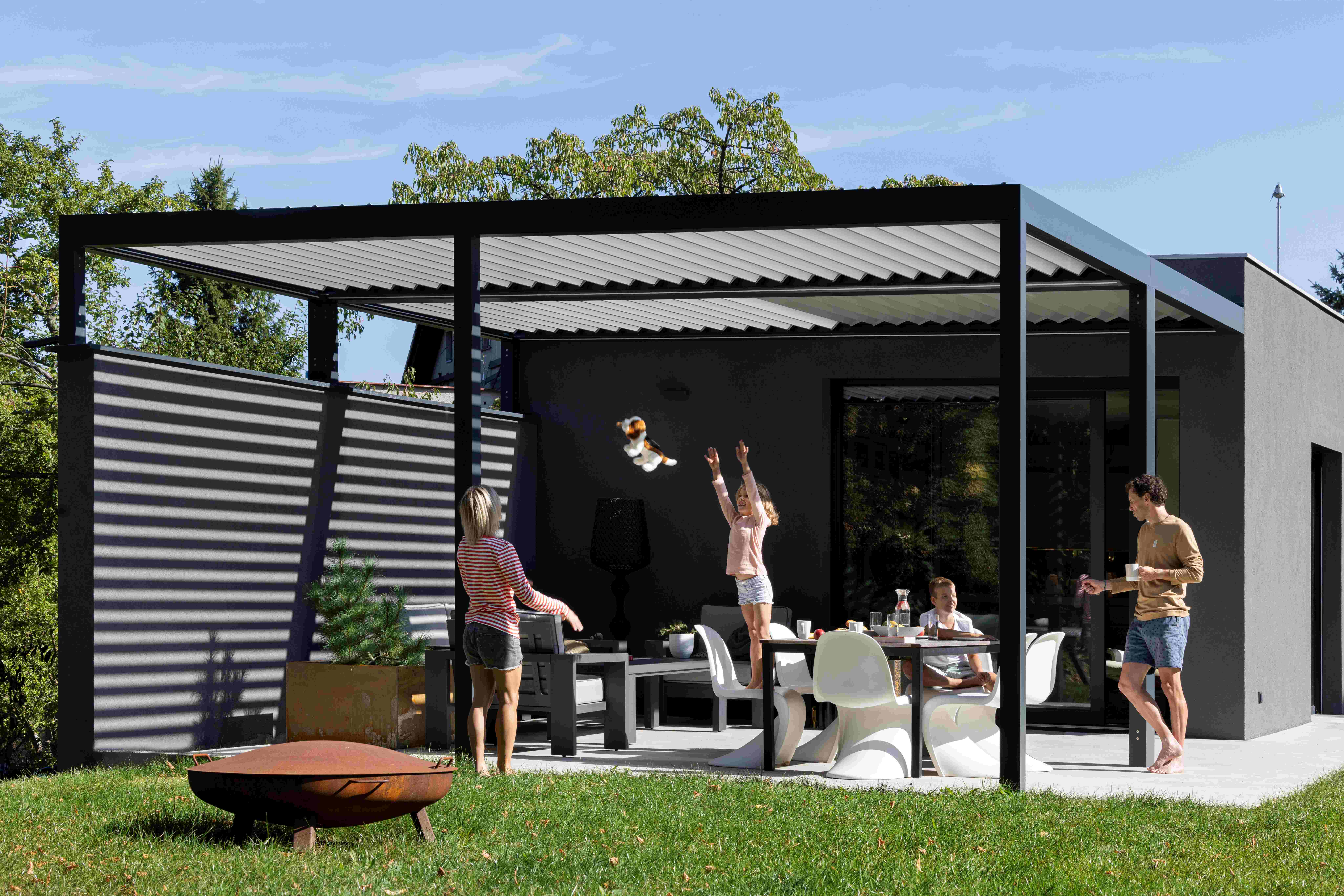 zastínění pergoly ilustrační