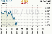 Online graf kurzu usd/eur