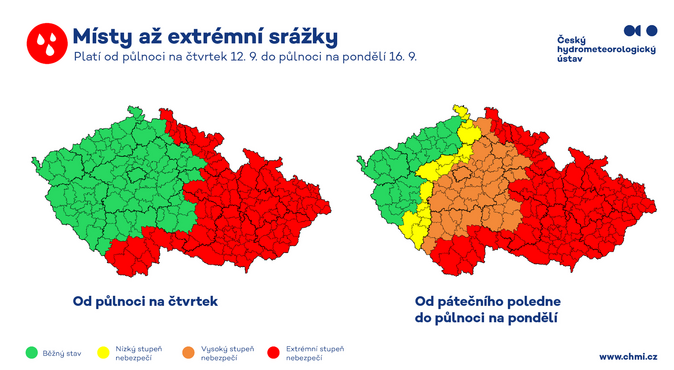 eskou republiku zashnou vydatn srky. Oekv se padestilet voda 2