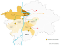 Mapa Prahy s PBSA (studenstkým bydlením)