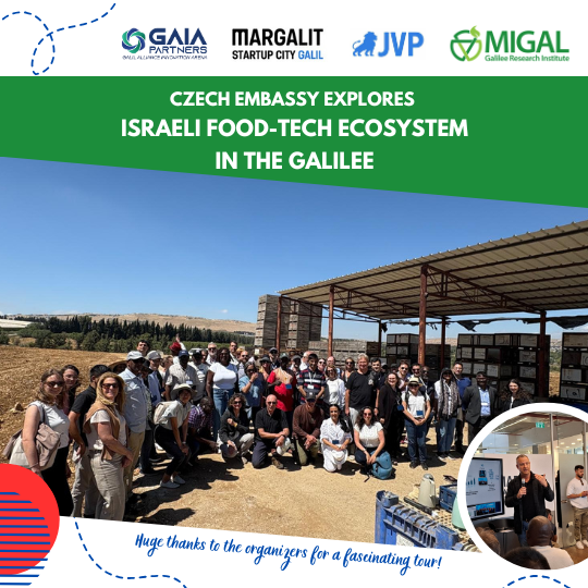 Czech Embassy Explores Food-Tech Innovation Ecosystem in Northern Israel