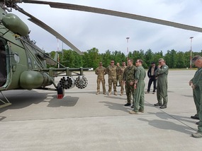 Generl ehka navtvil vrtulnkovou jednotku Heli Unit v Polsku 