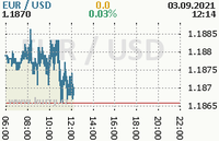 Online graf kurzu usd/eur