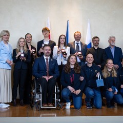 P�ijet� �esk�ch olympionik� a paralympionik�, M��ovna Pra�sk�ho hradu, 31.3.2026, foto: Zuzana B�nisch