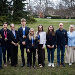 P�ijet� �esk�ch olympionik� a paralympionik�, M��ovna Pra�sk�ho hradu, 31.3.2026, foto: Zuzana B�nisch