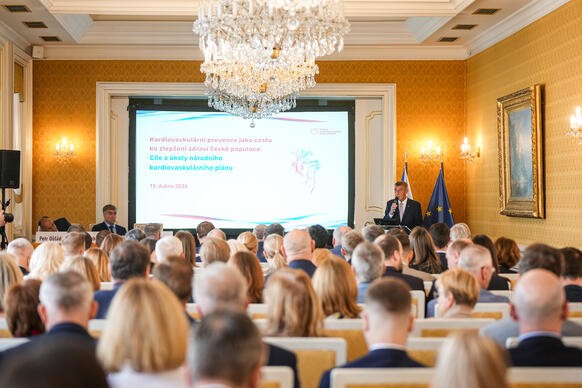 Semin�� v Lichten�tejnsk�m pal�ci uspo��dal ��ad vl�dy ve spolupr�ci s �eskou kardiologickou spole�nost�, 15. dubna 2026.