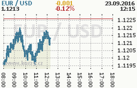 Online graf kurzu usd/eur