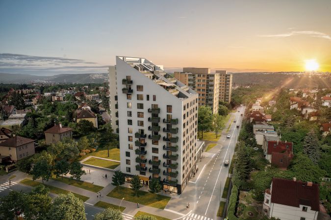 vizualizace exteriér Panorama Braník