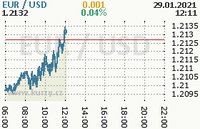 Online graf kurzu usd/eur