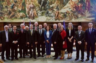 Group photo of special guests, representatives of consulates of member states of the EU members states and EU+ countries.