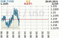 Online graf kurzu usd/eur