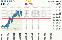 Online graf kurzu usd/eur