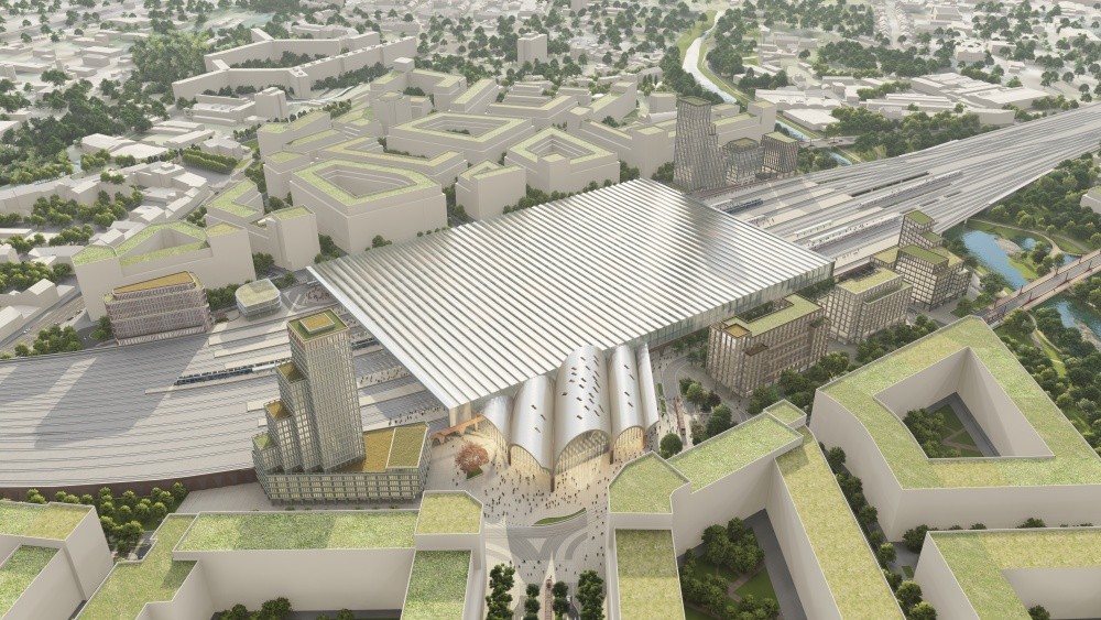 vizualizace hlavní nádraží Brno