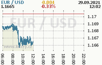 Online graf kurzu usd/eur