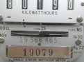 Electricity Meter Closeup