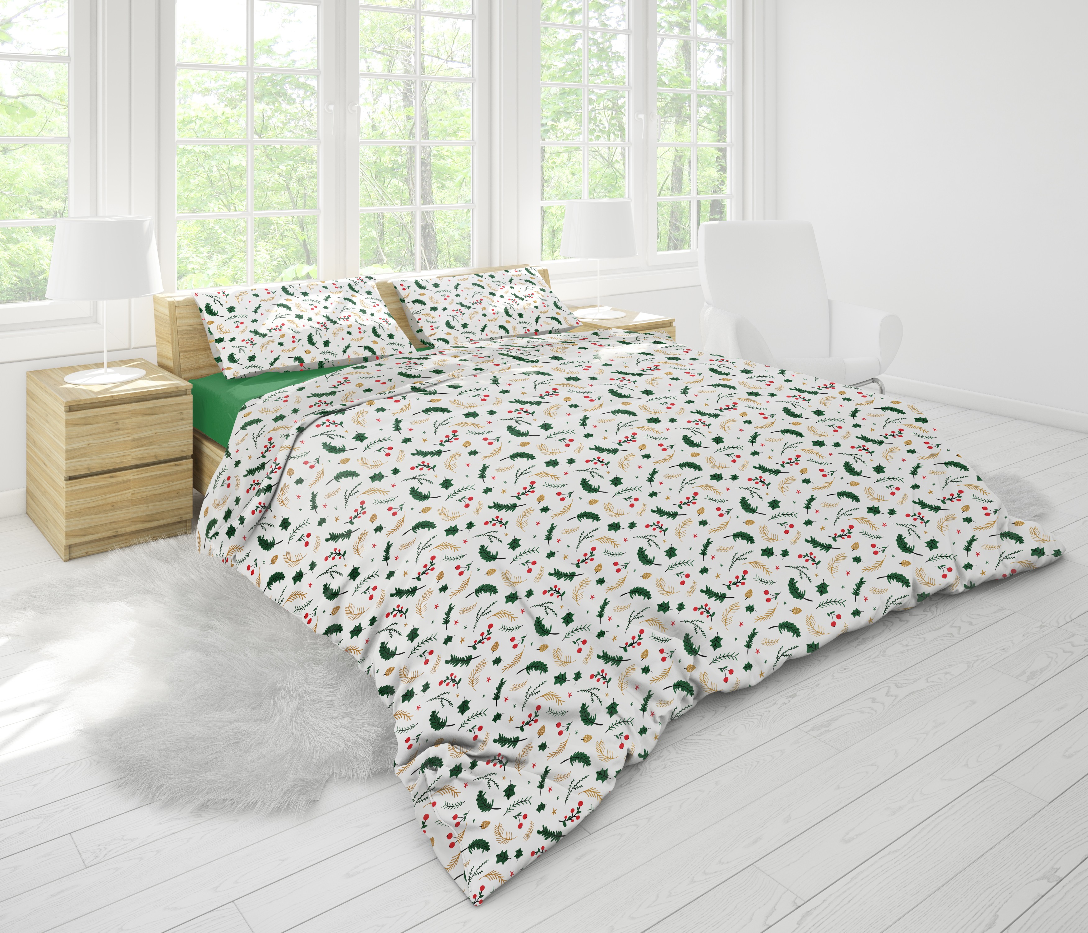 vánoční povlečení ilustrační