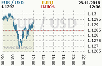 Online graf kurzu usd/eur