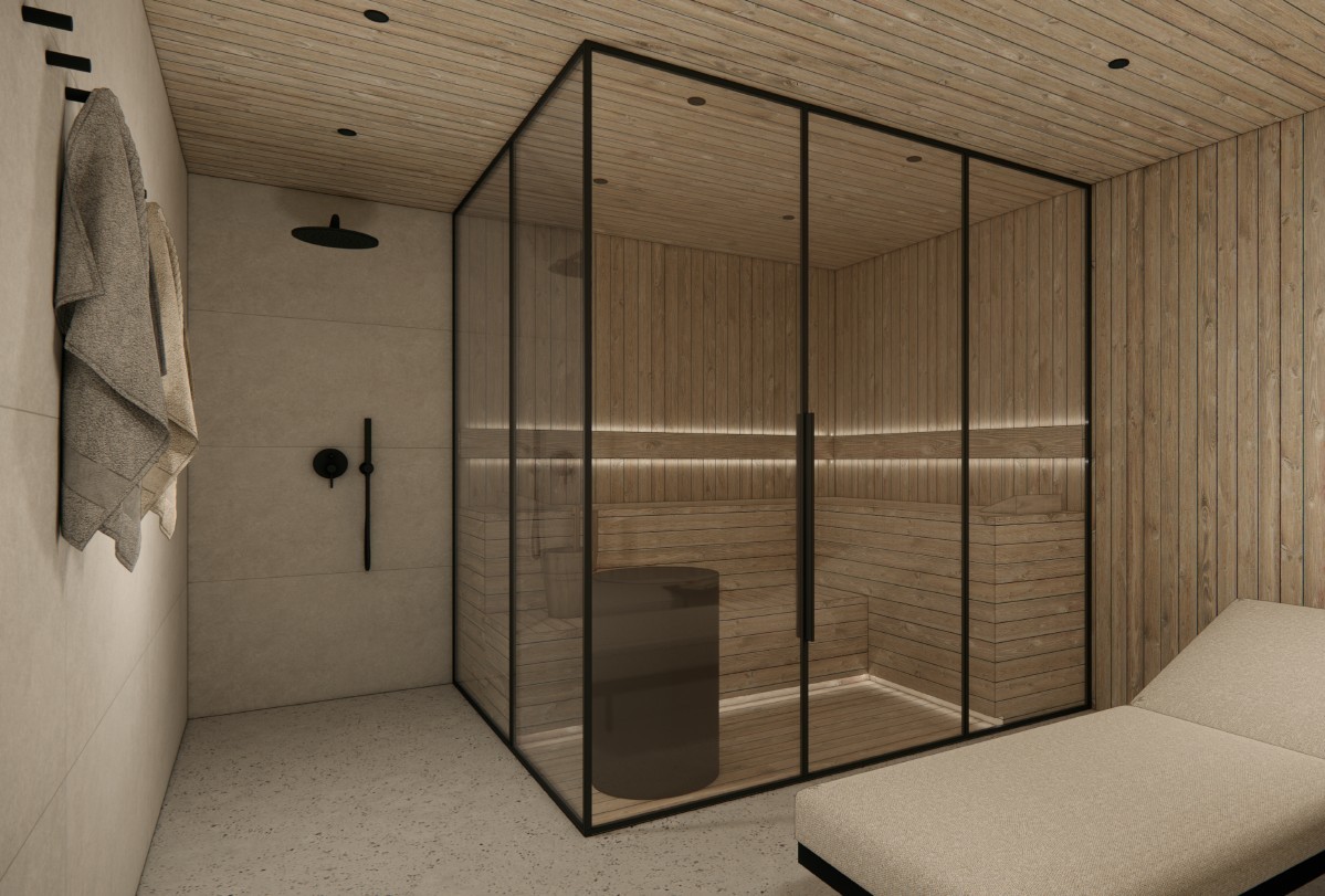 sauna ilustrační