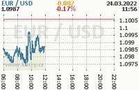 Online graf kurzu usd/eur