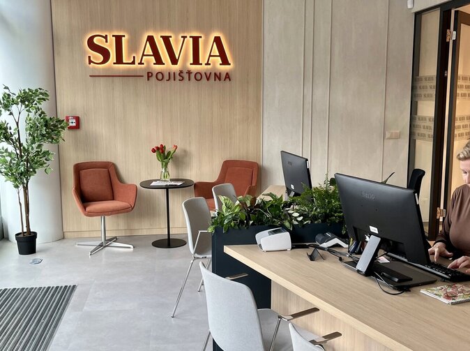 Slavia poji��ovna m� centr�lu v modern�m centru byznysu