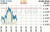 Online graf kurzu usd/eur