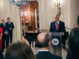 Velvyslanec Merrick představil priority USA v Česku během uvítací recepce