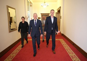 Podpis memoranda s m�stem Vy�kov