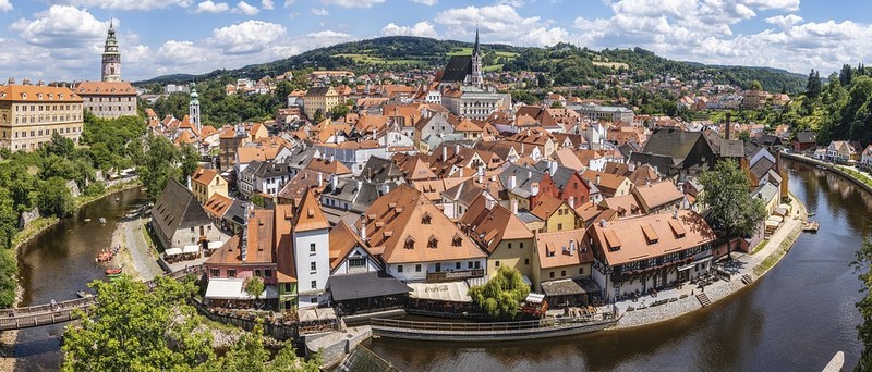 V zimě v Českém Krumlově nejsou davy turistů